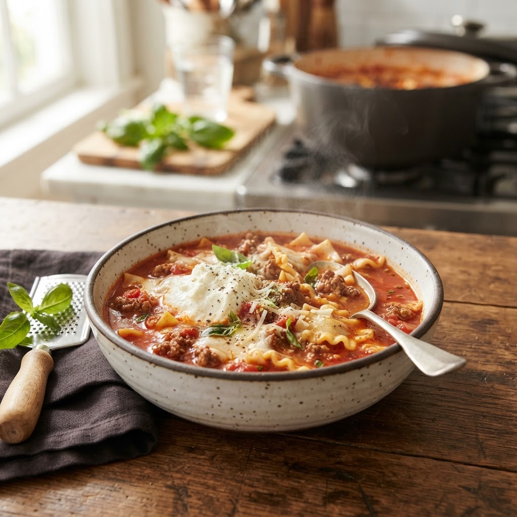 30-Minute Lasagna Soup