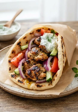 Greek Chicken Gyros
