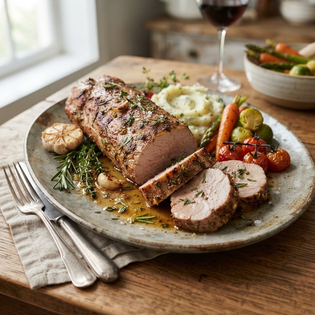 Garlic Herb Pork Tenderloin
