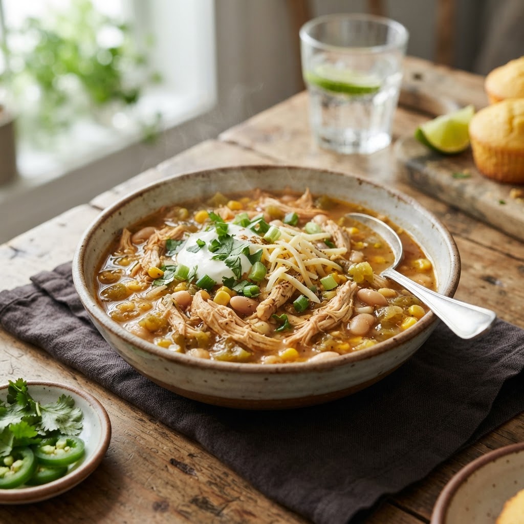 High-Protein White Bean Chicken Chili