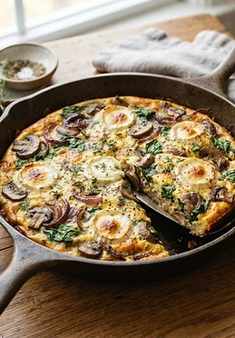 Spinach Mushroom Frittata