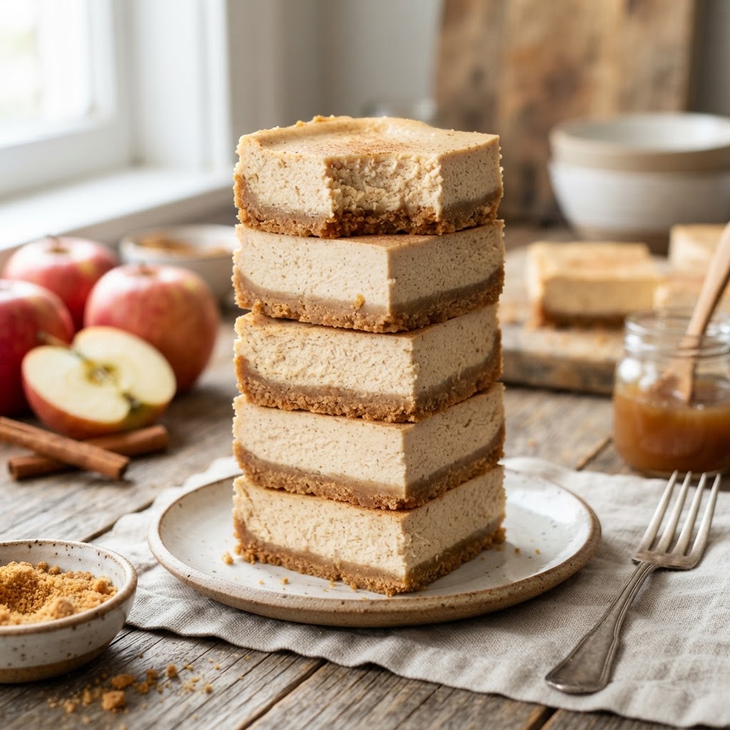 Apple Cider Cheesecake Bars