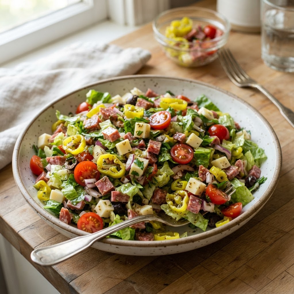 Chopped Italian Sandwich Salad