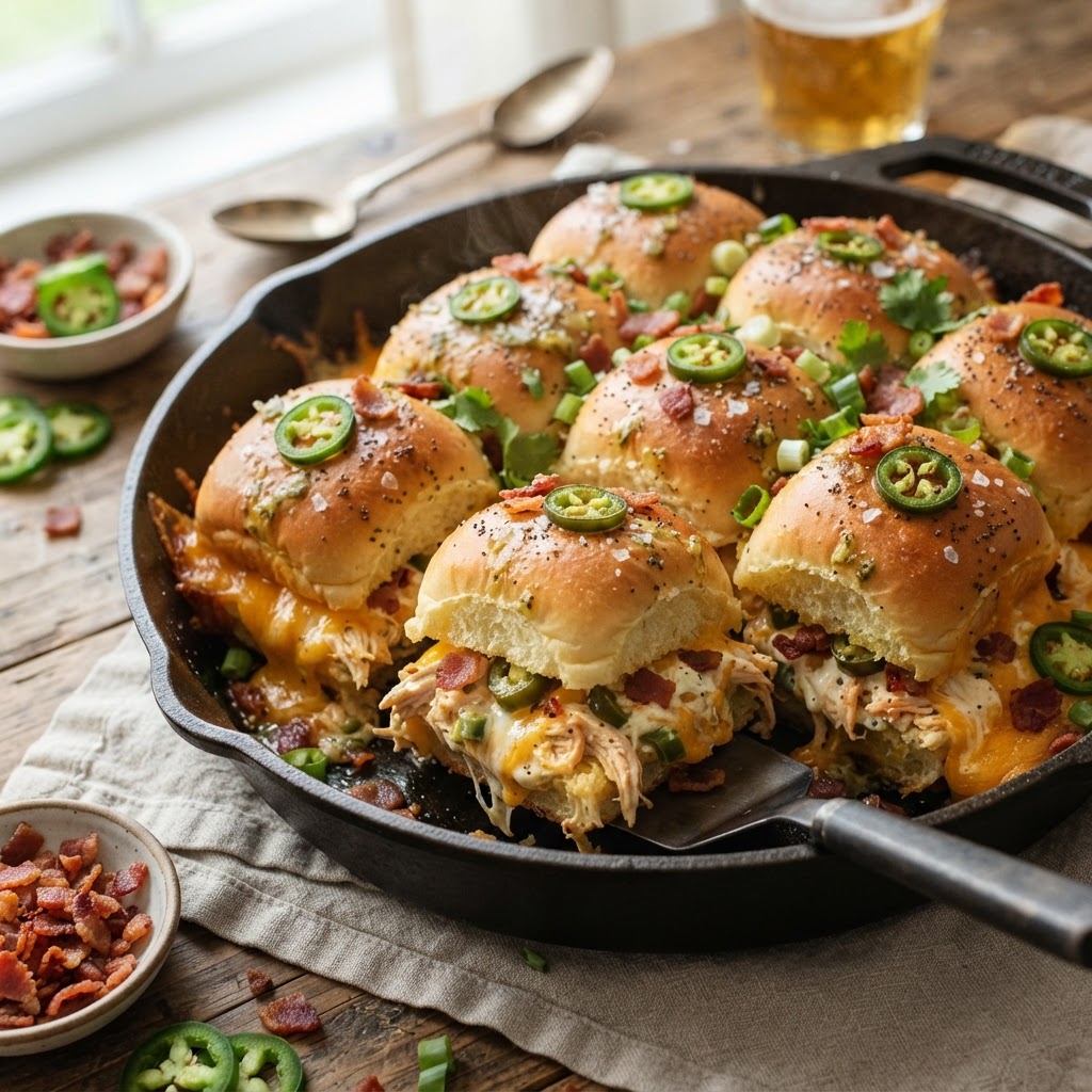 Jalapeño Popper Chicken Sliders