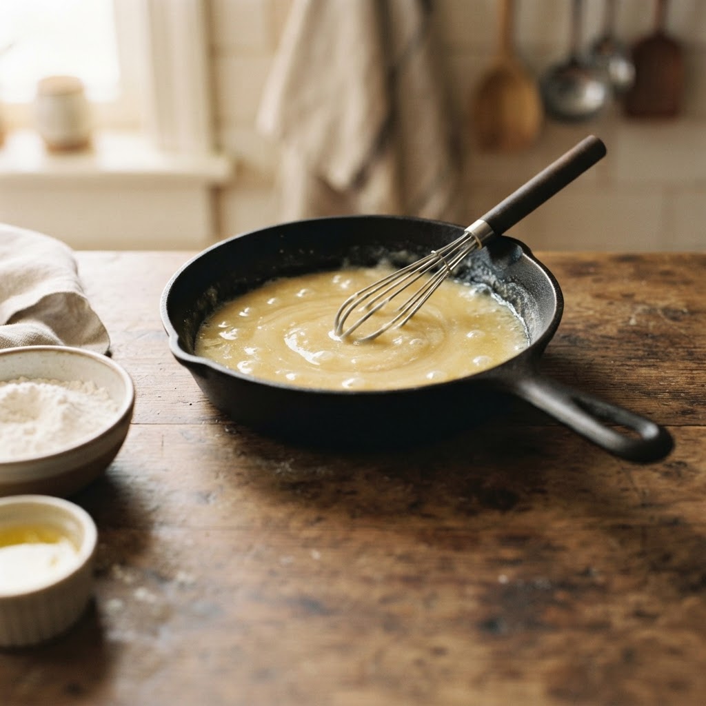 Basic Roux Ratio: Butter to Flour