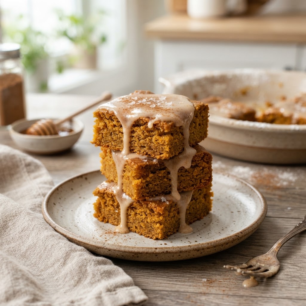 Salted Maple Pumpkin Bars