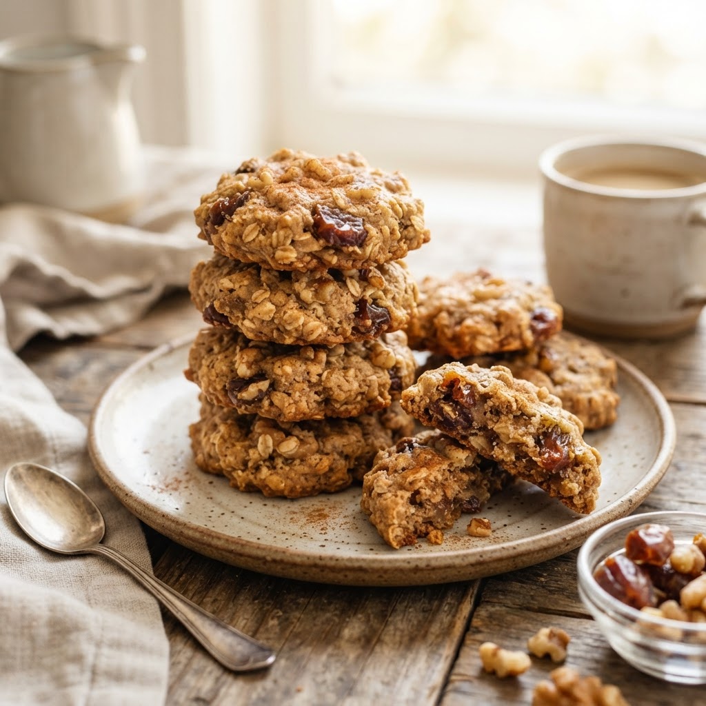 Date Walnut Breakfast Cookies