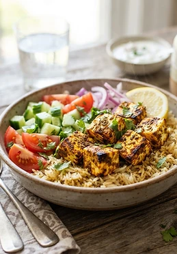 Paneer Tikka Rice Bowls