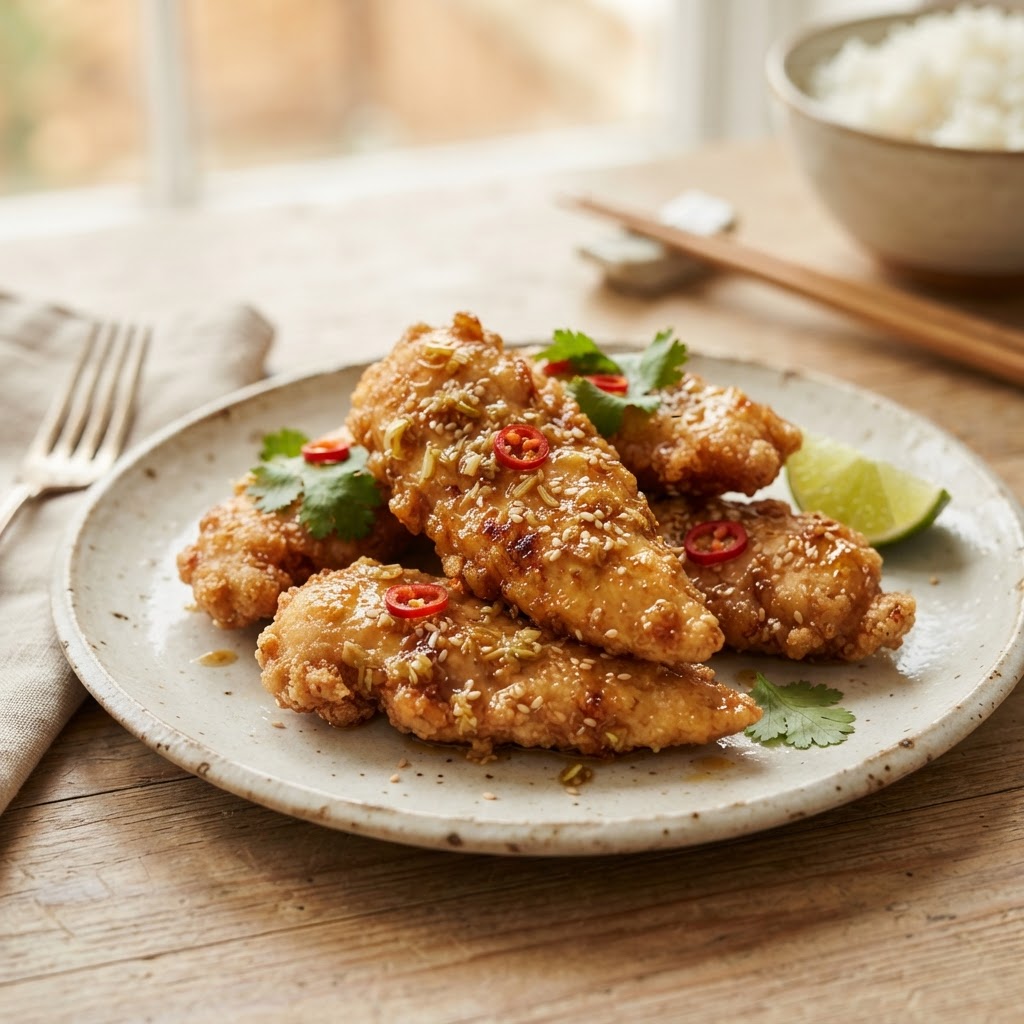 Lemongrass Glazed Chicken Tenders