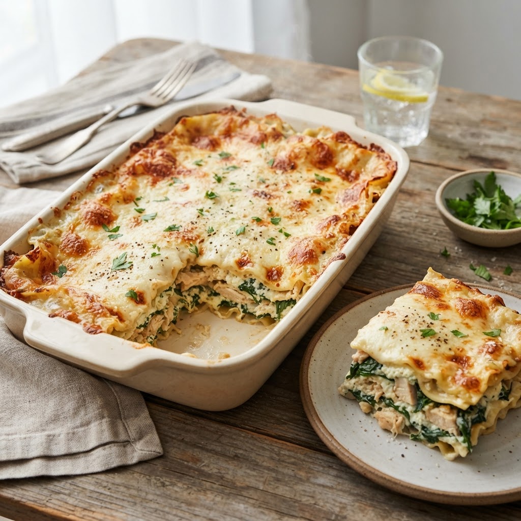 White Chicken Lasagna