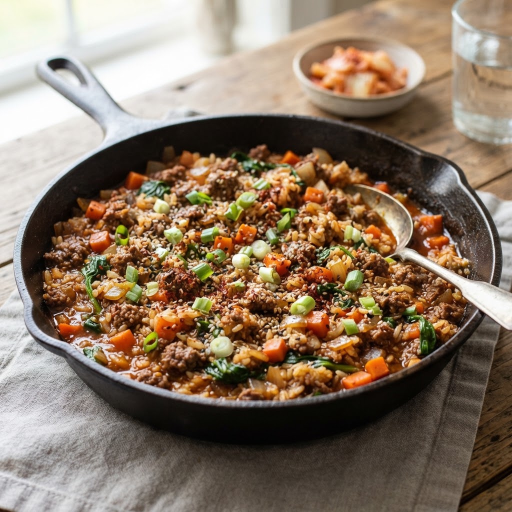 One-Pot Gochujang Beef Rice