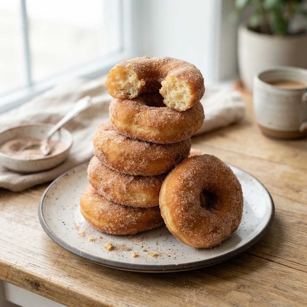 Air Fryer Sourdough Discard Donuts