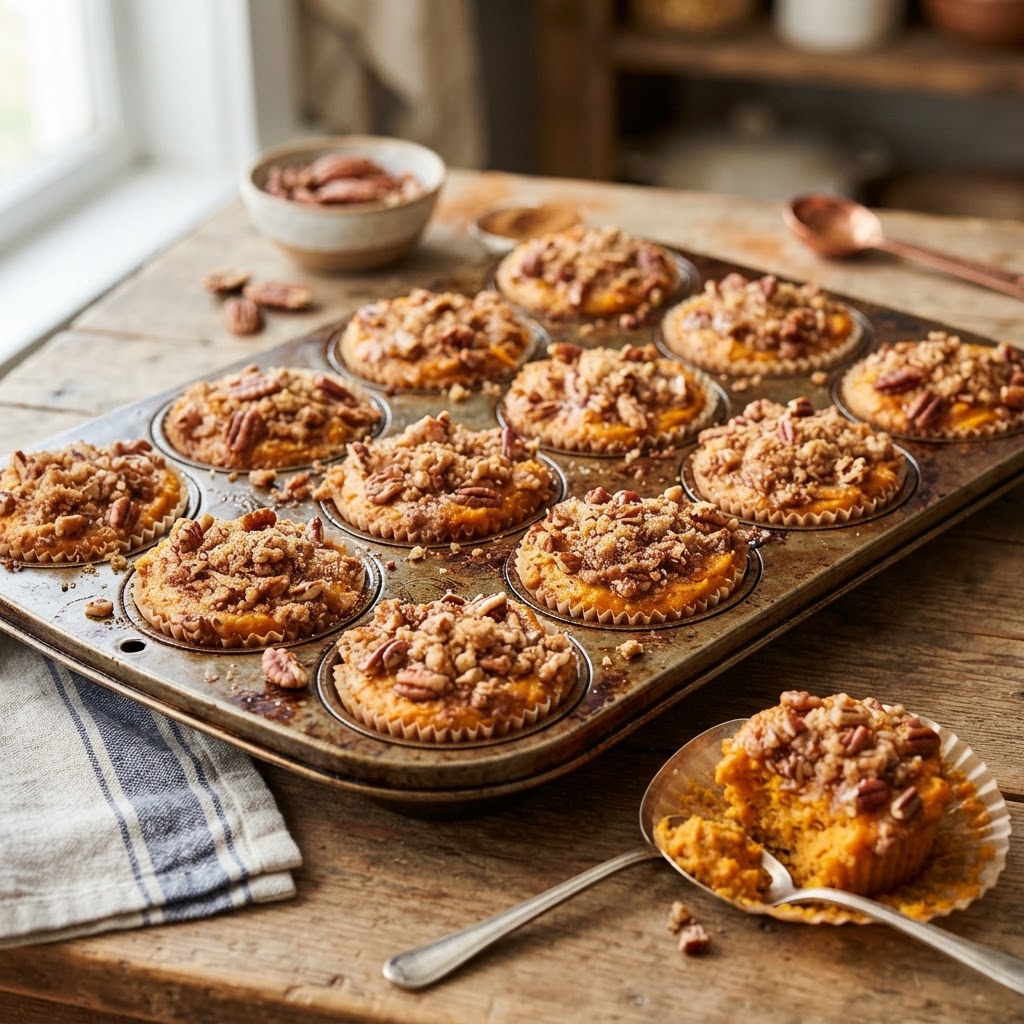 Sweet Potato Casserole Cups