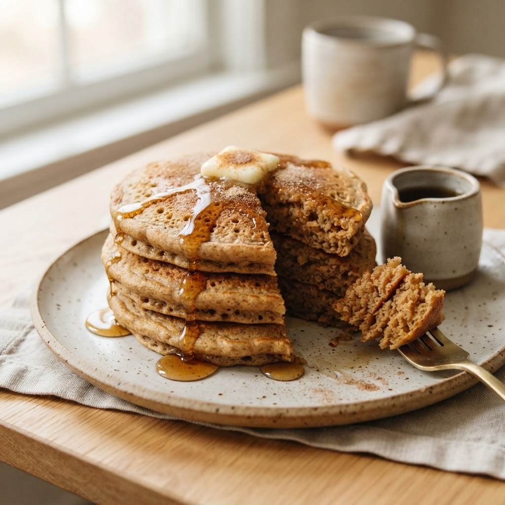 Pumpkin Spiced Buckwheat Pancakes