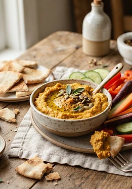Pumpkin White Bean Dip with Sage