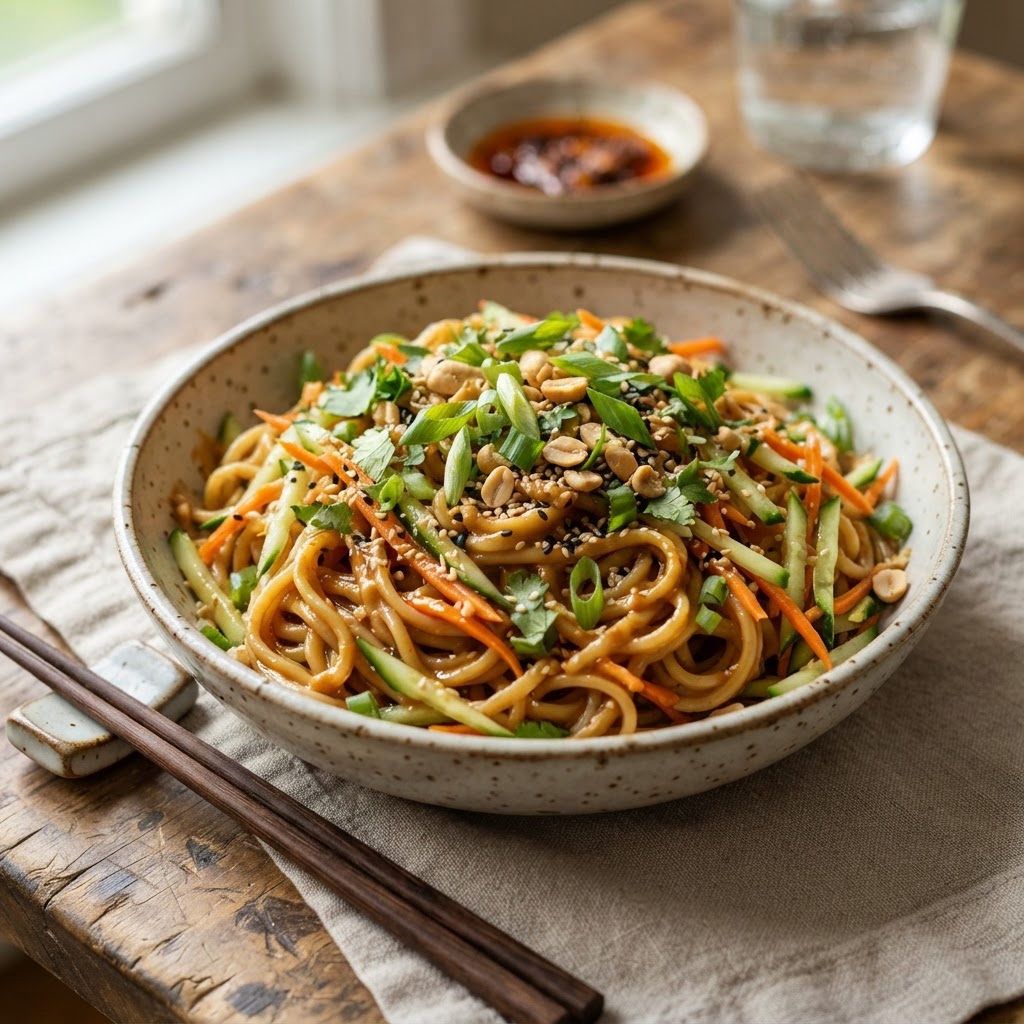Sesame Peanut Noodles