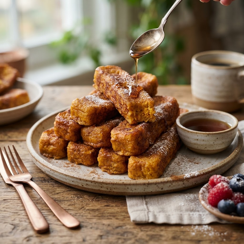 Pumpkin French Toast Sticks