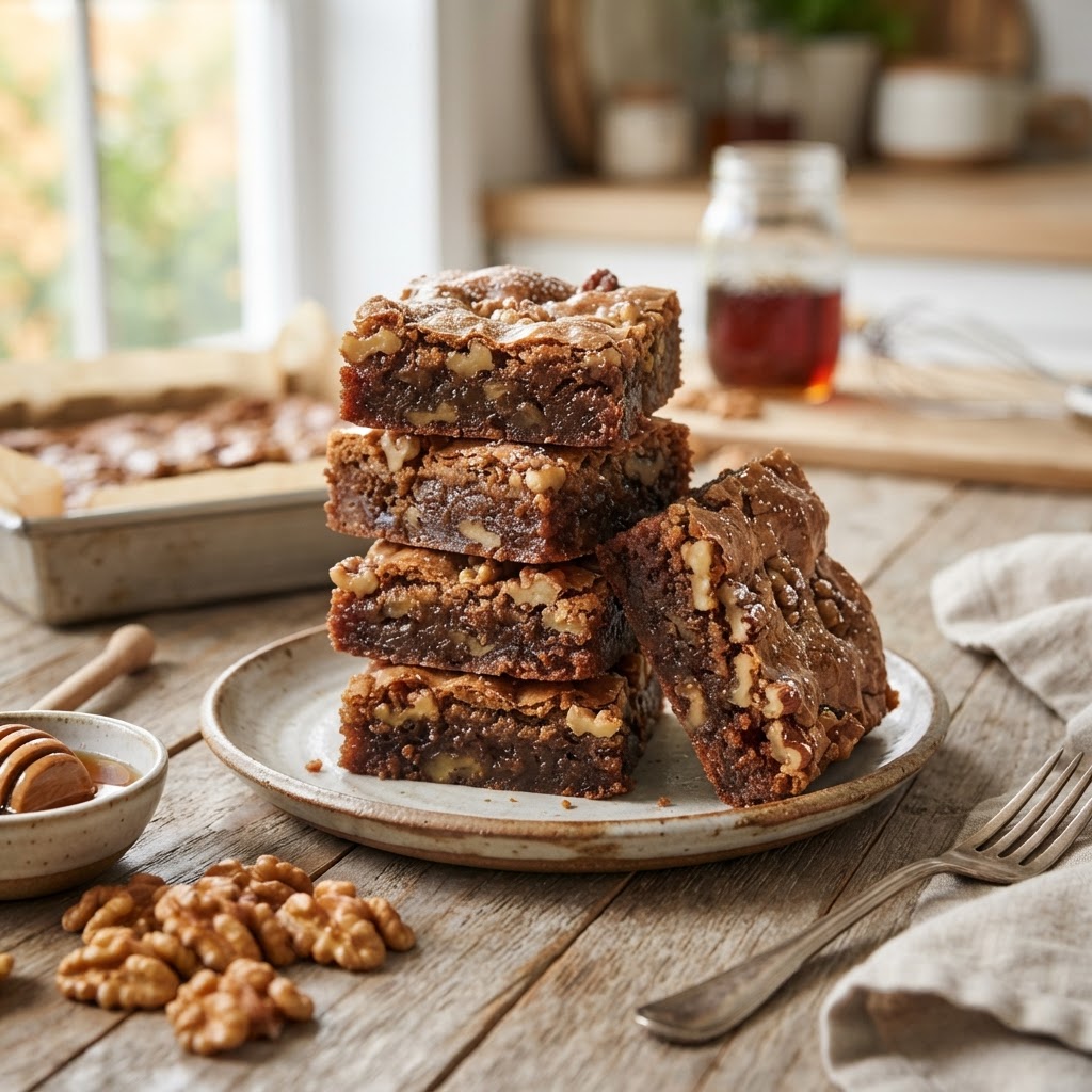 Maple Walnut Blondies