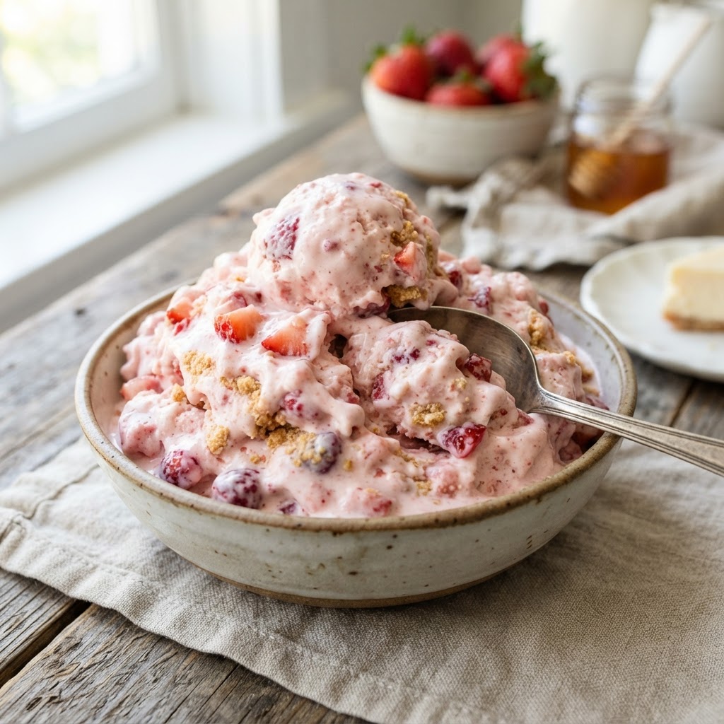Ninja Creami Strawberry Cheesecake Ice Cream