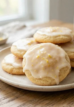 Lemon Glazed Sugar Cookies