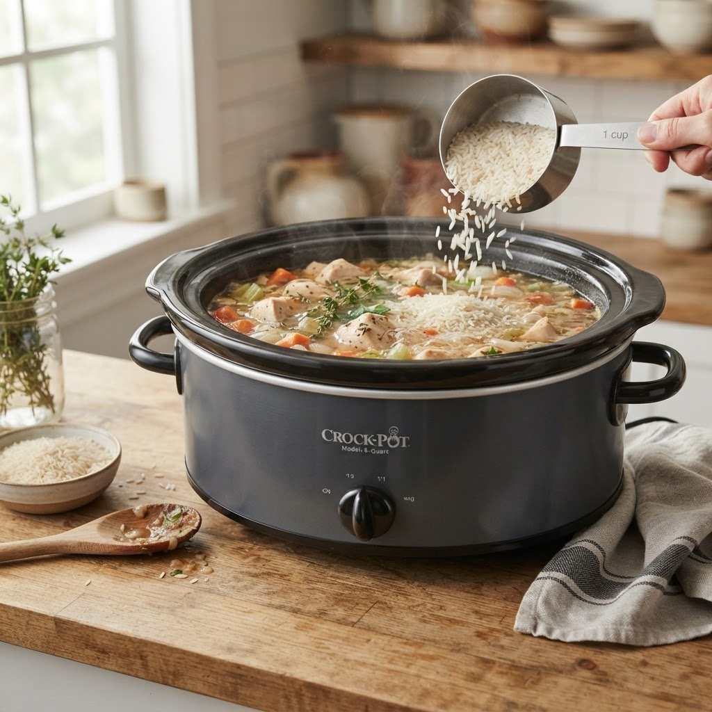 When to Add Rice to a Slow Cooker
