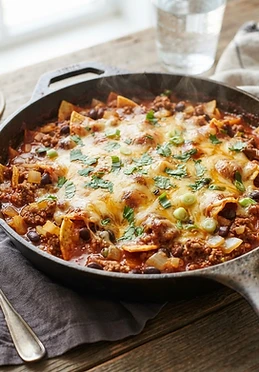 Ground Beef Enchilada Skillet