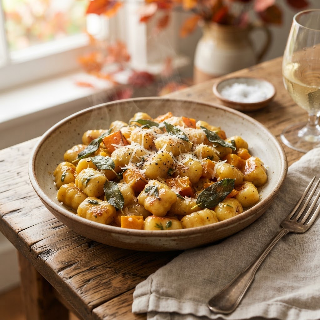 Brown Butter Sage Pumpkin Gnocchi