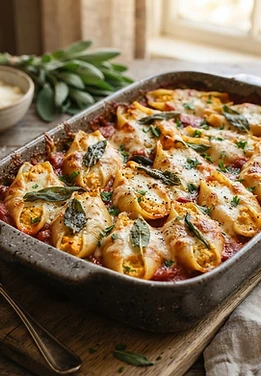 Pumpkin Ricotta Stuffed Shells