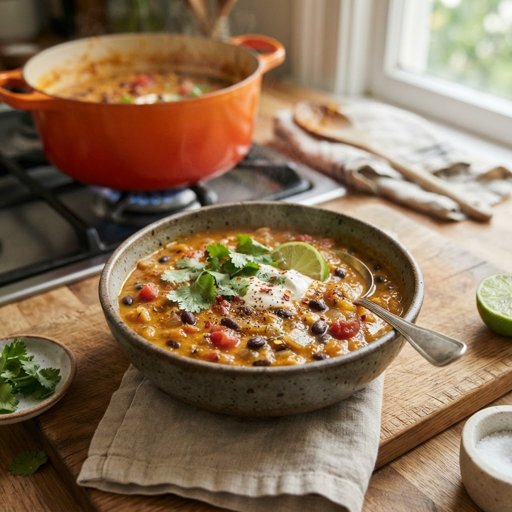 Pumpkin Black Bean Soup