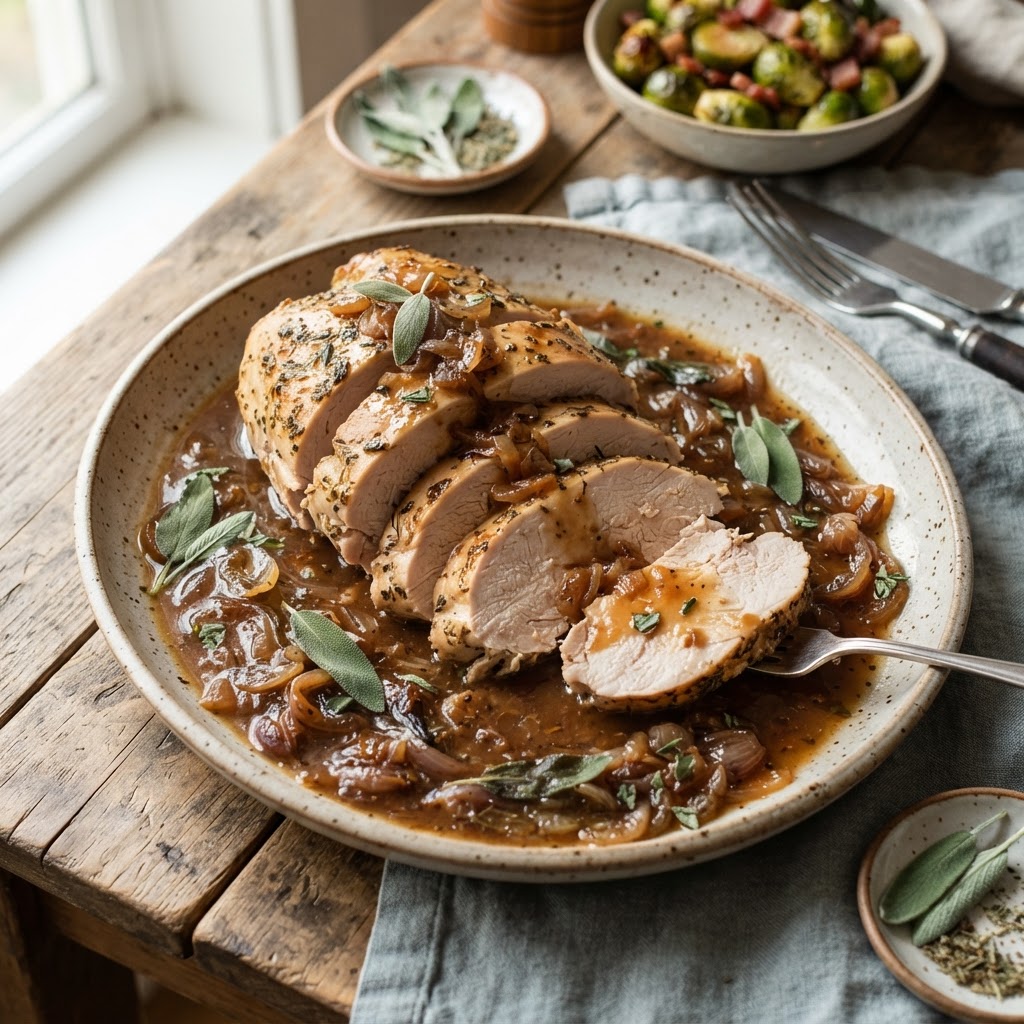 Slow Cooker Turkey Breast and Gravy