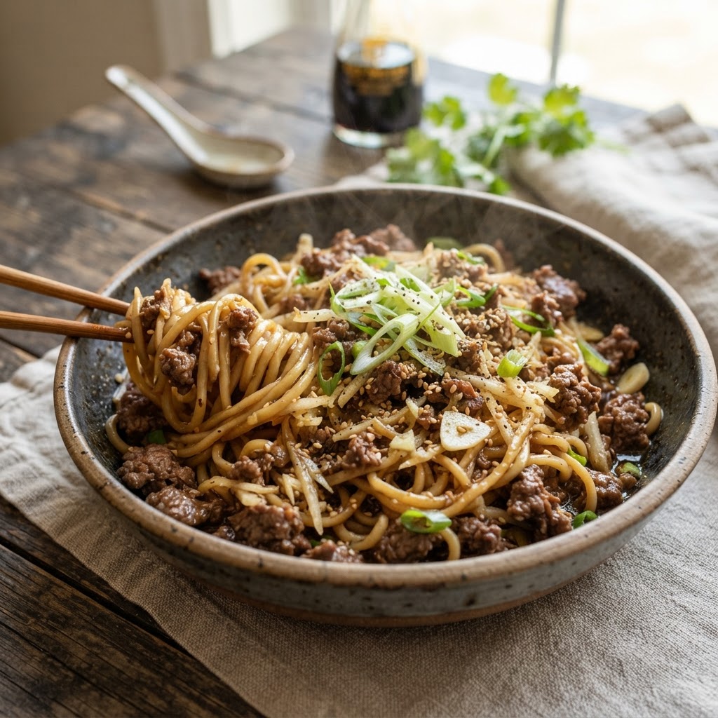 One-Pot Beef Bulgogi Noodles