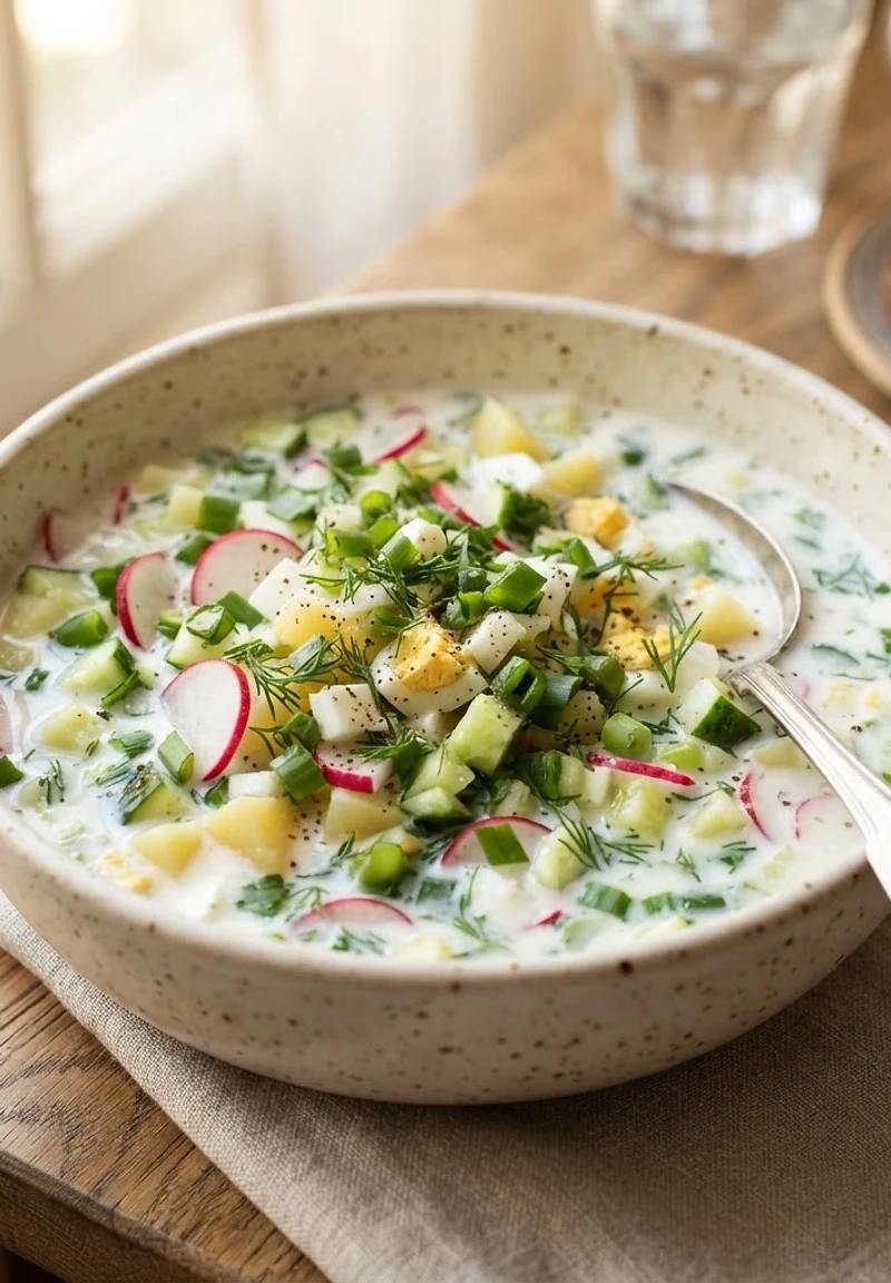 Russian Kefir Okroshka