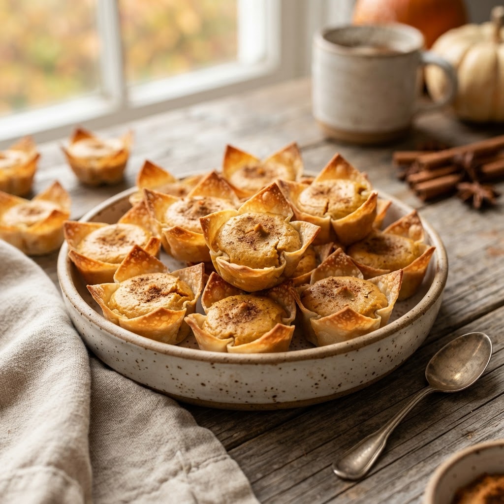 Air Fryer Pumpkin Cheesecake Bites