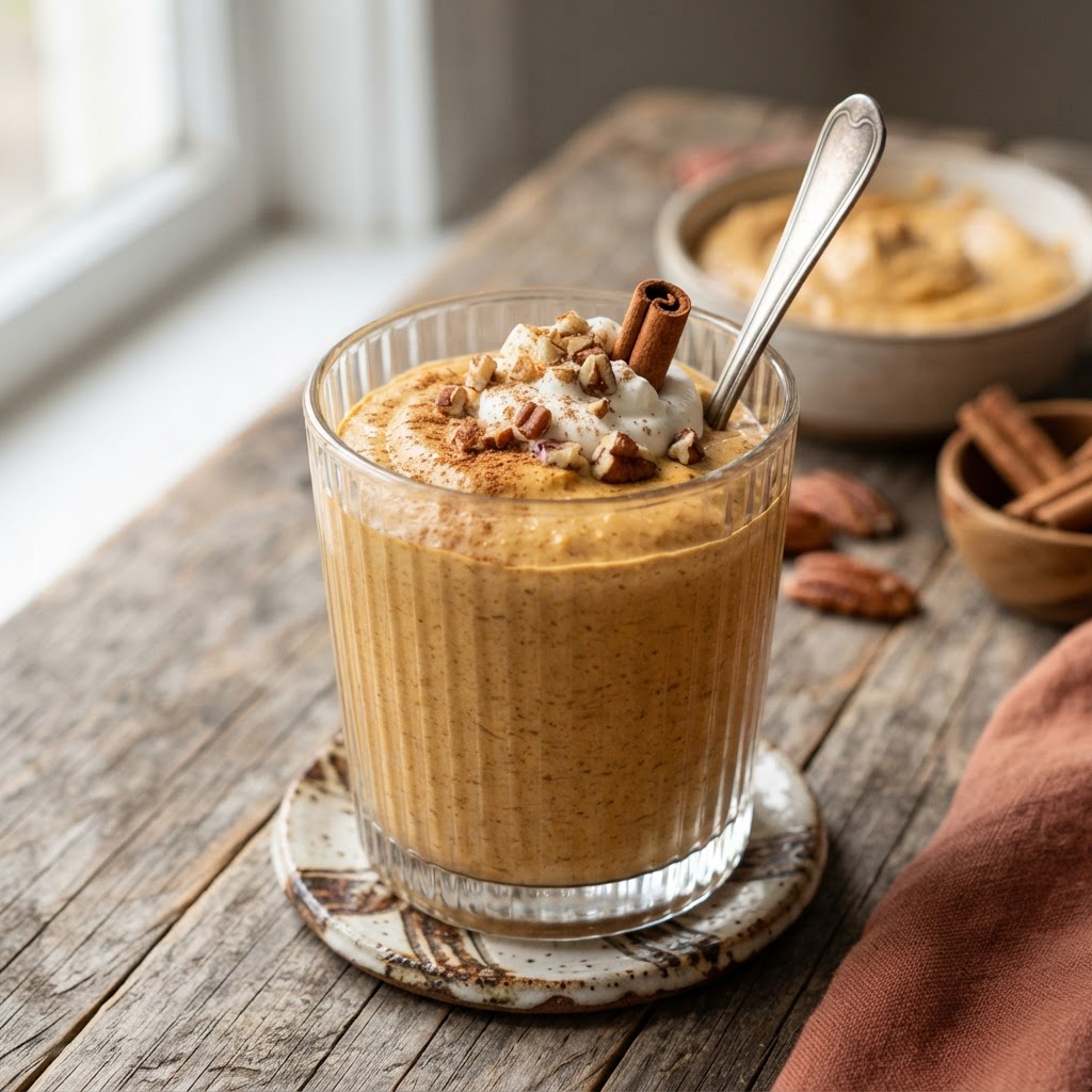 Pumpkin Pie Cottage Cheese Mousse
