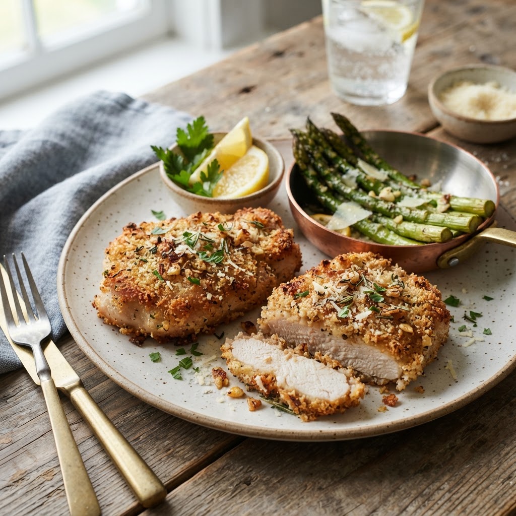Air Fryer Garlic Parmesan Pork Chops