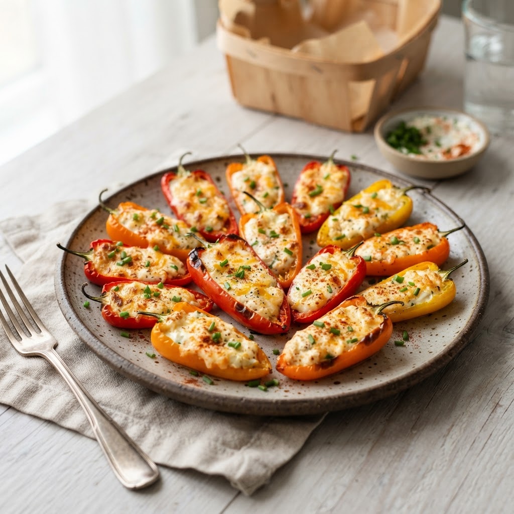 Air Fryer Stuffed Mini Peppers