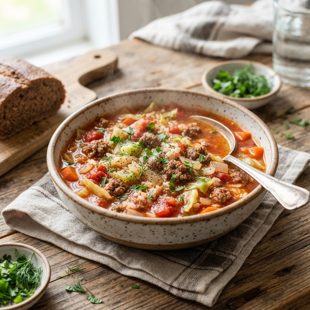 Cabbage Roll Soup (Golumpki Soup)