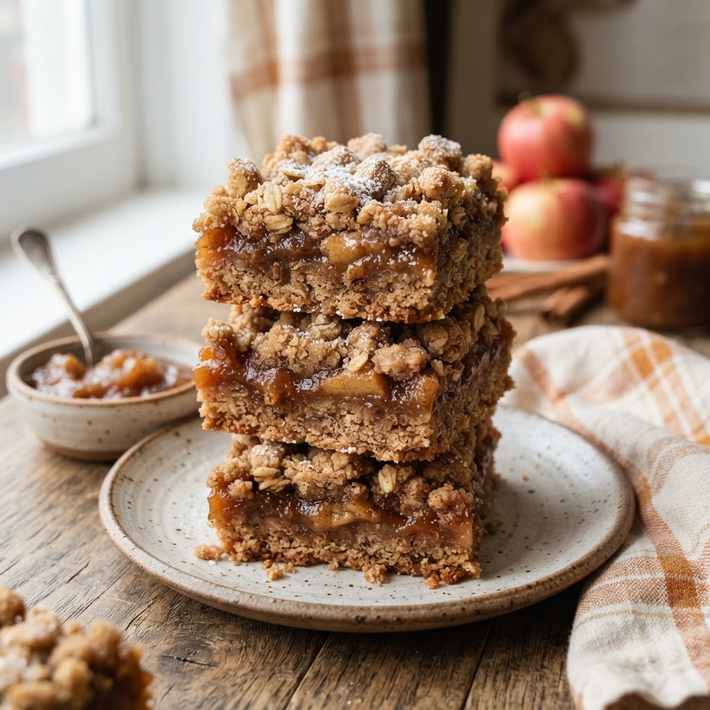 Apple Butter Oatmeal Bars