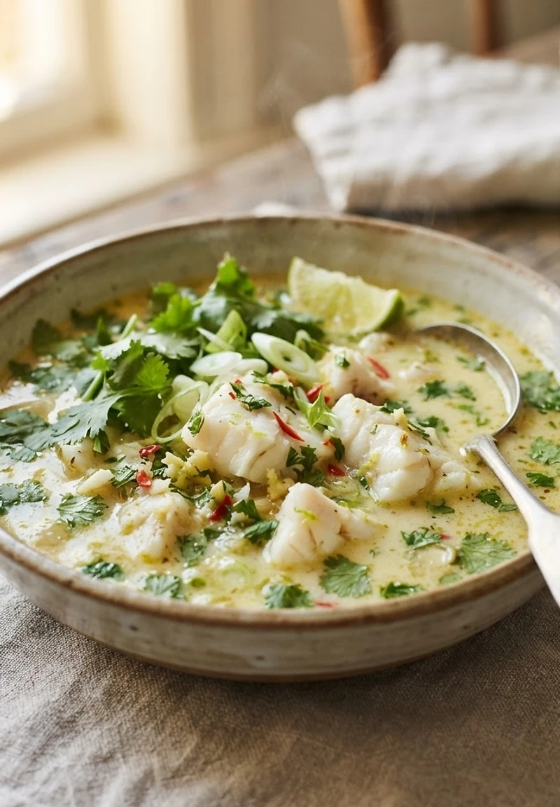 Cilantro Lime Fish Soup