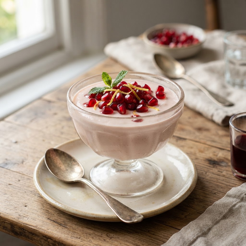 Pomegranate Lemon Posset