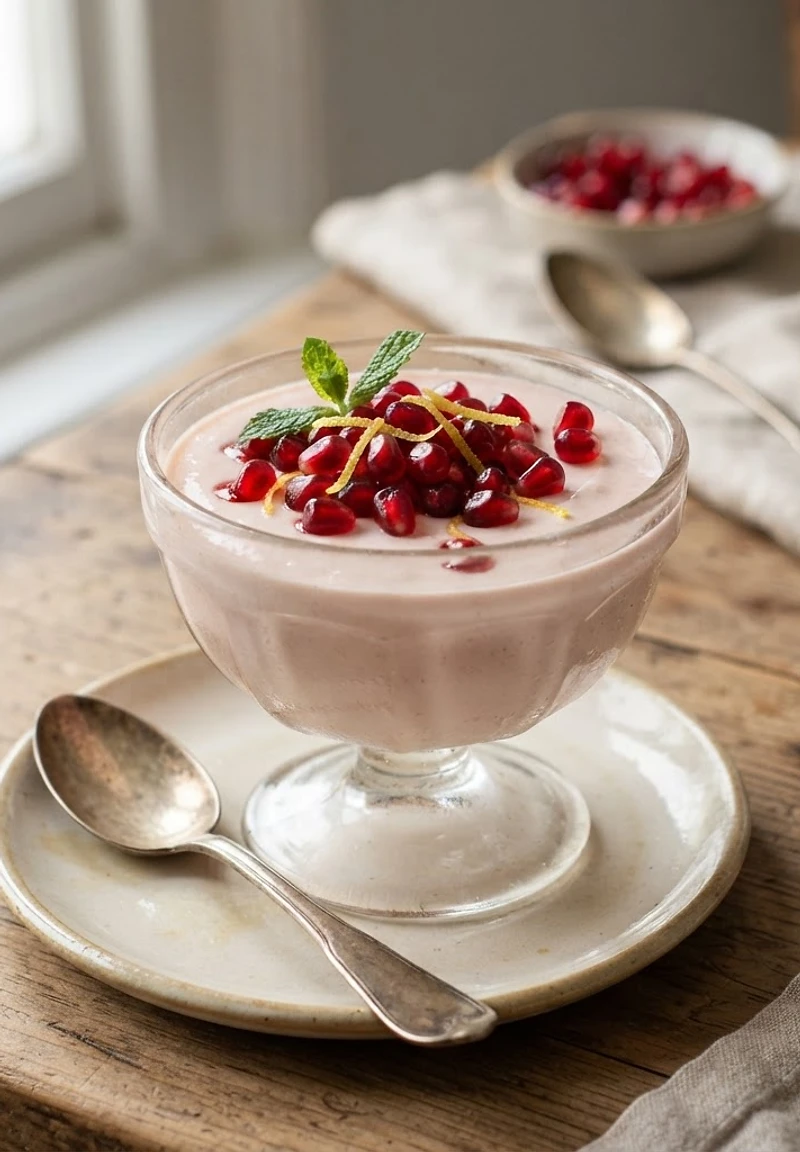 Pomegranate Lemon Posset
