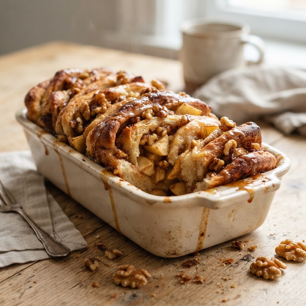 Spiced Apple and Walnut Pull-Apart Bread