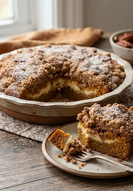 Pumpkin Cream Cheese Coffee Cake