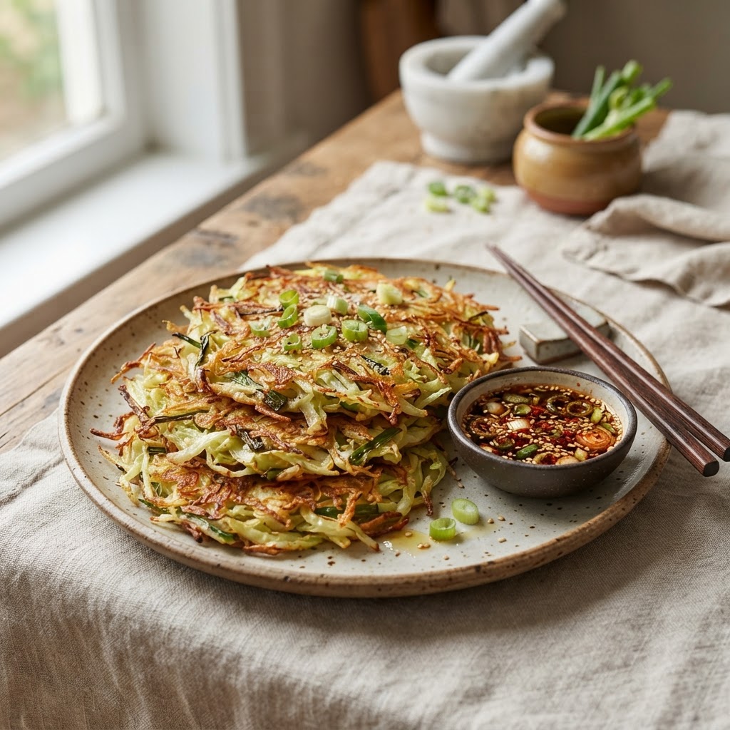 Korean Cabbage Pancakes