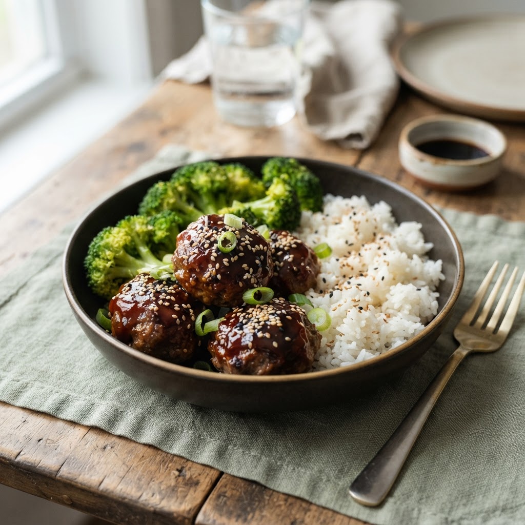 Teriyaki Meatloaf Bites