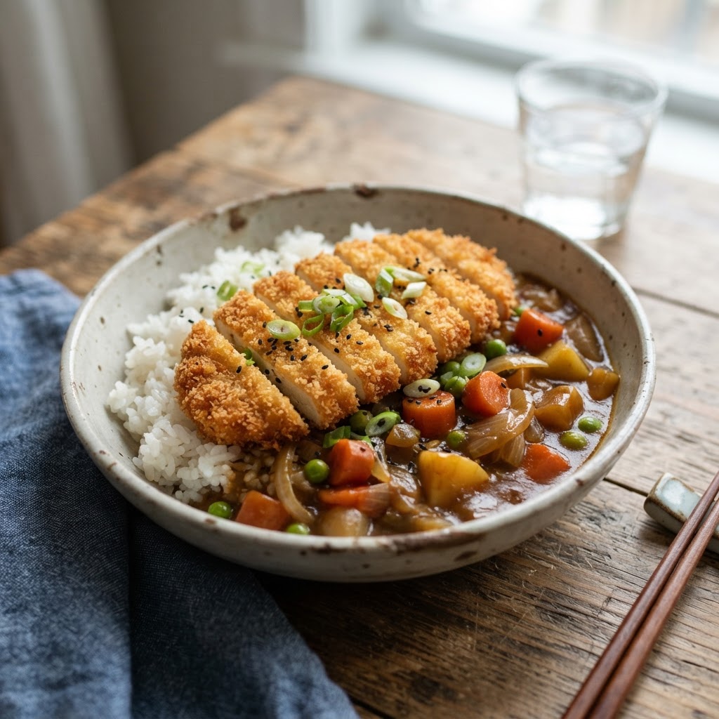 Tofu Katsu Curry with Rice
