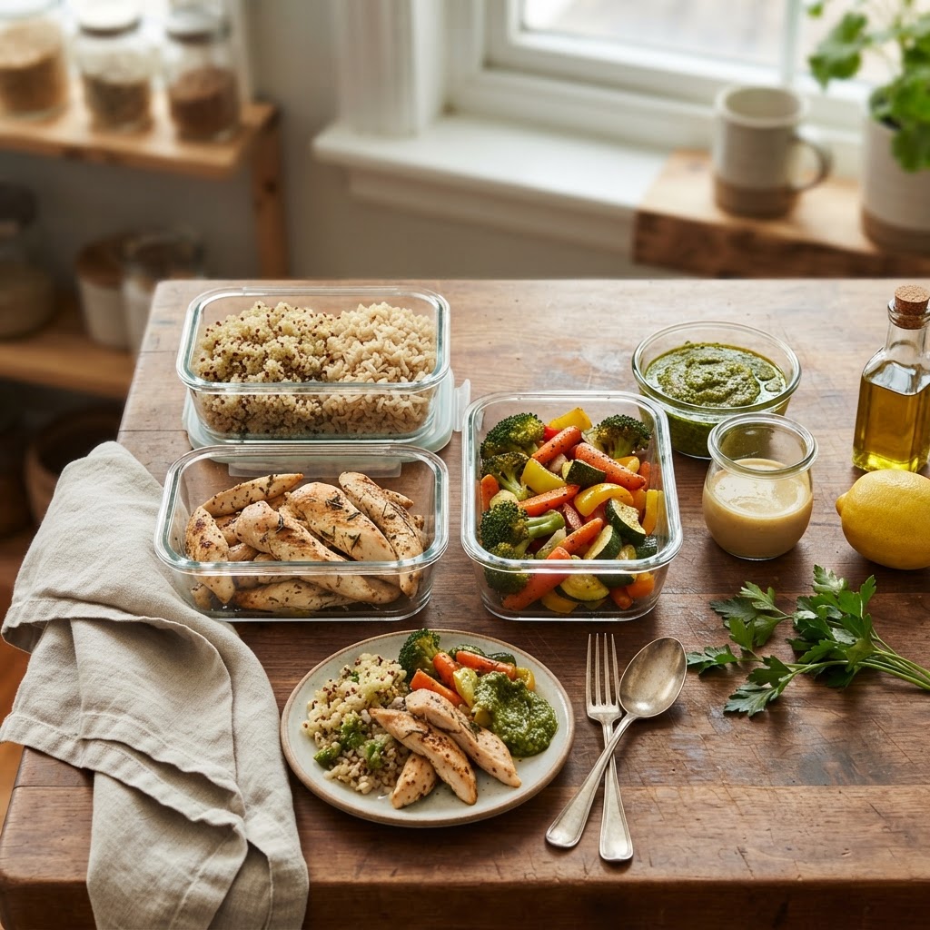 How to Batch-Cook Dinner Components Without Eating the Same Meal All Week
