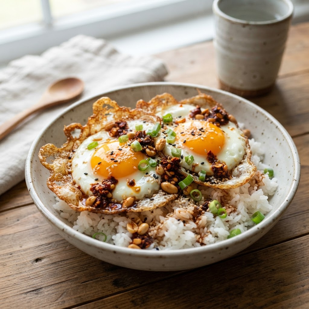 Chili Crisp Eggs