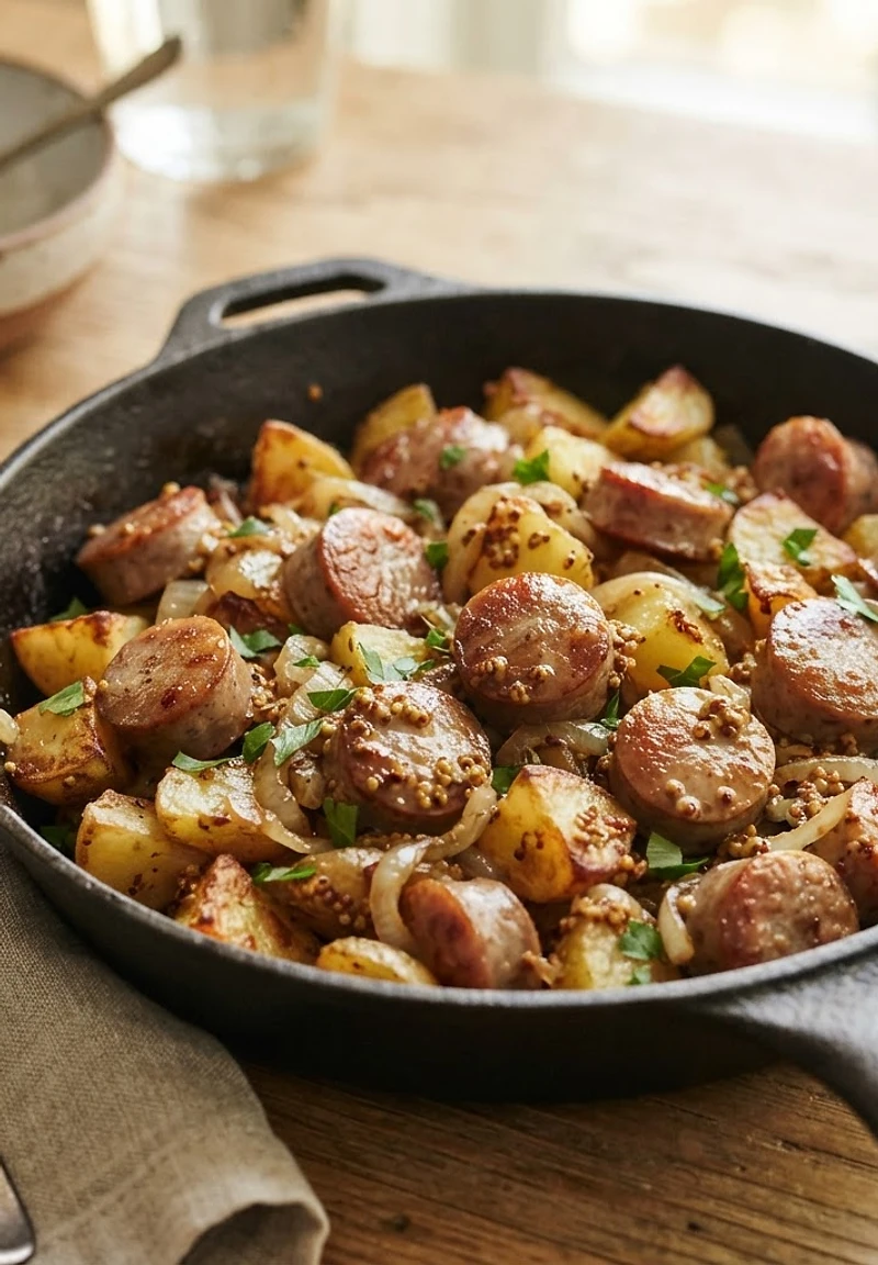 Bavarian Sausage and Potato Skillet