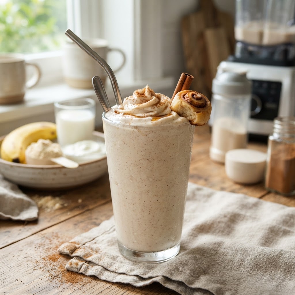 Cinnamon Roll Protein Shake